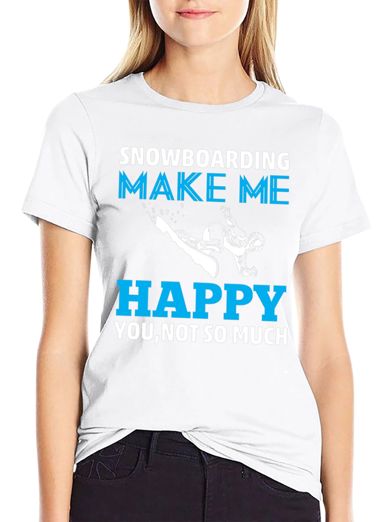 Snowboarding Makes Me Happy T-Shirt