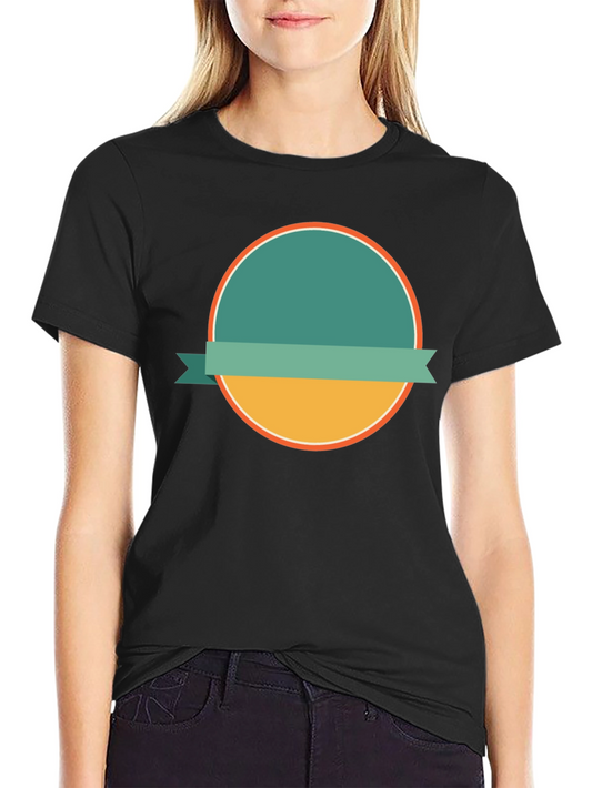 Modern Graphic Tee with Circle Design