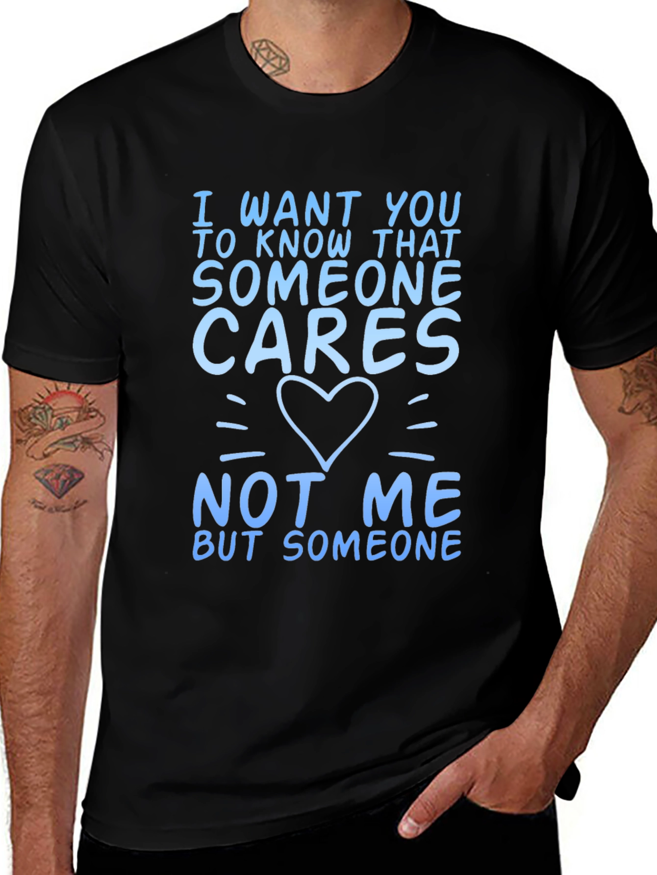 Someone Cares Funny Graphic T-Shirt