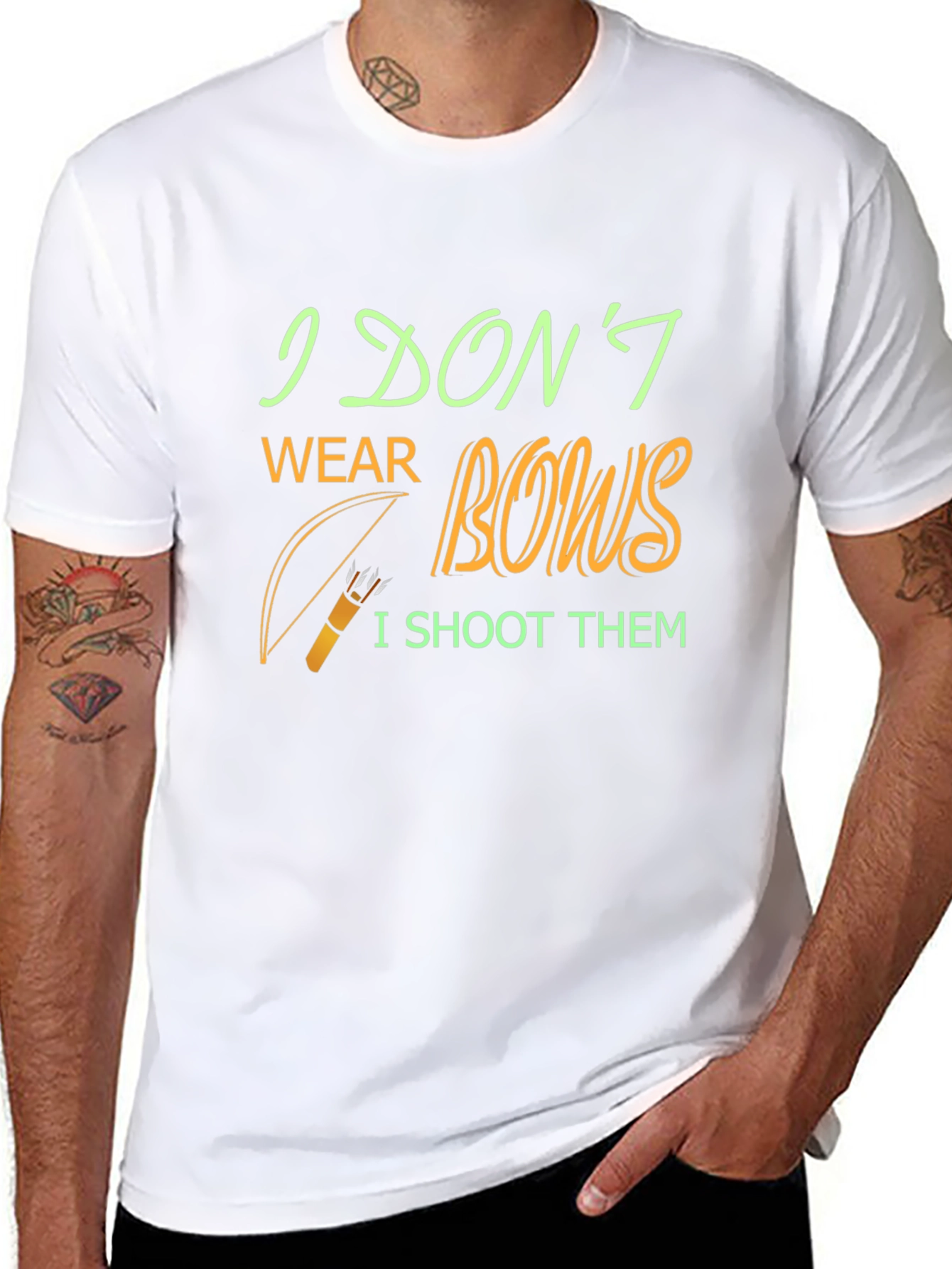 Archery Humor T-Shirt - I Dont Wear Bows