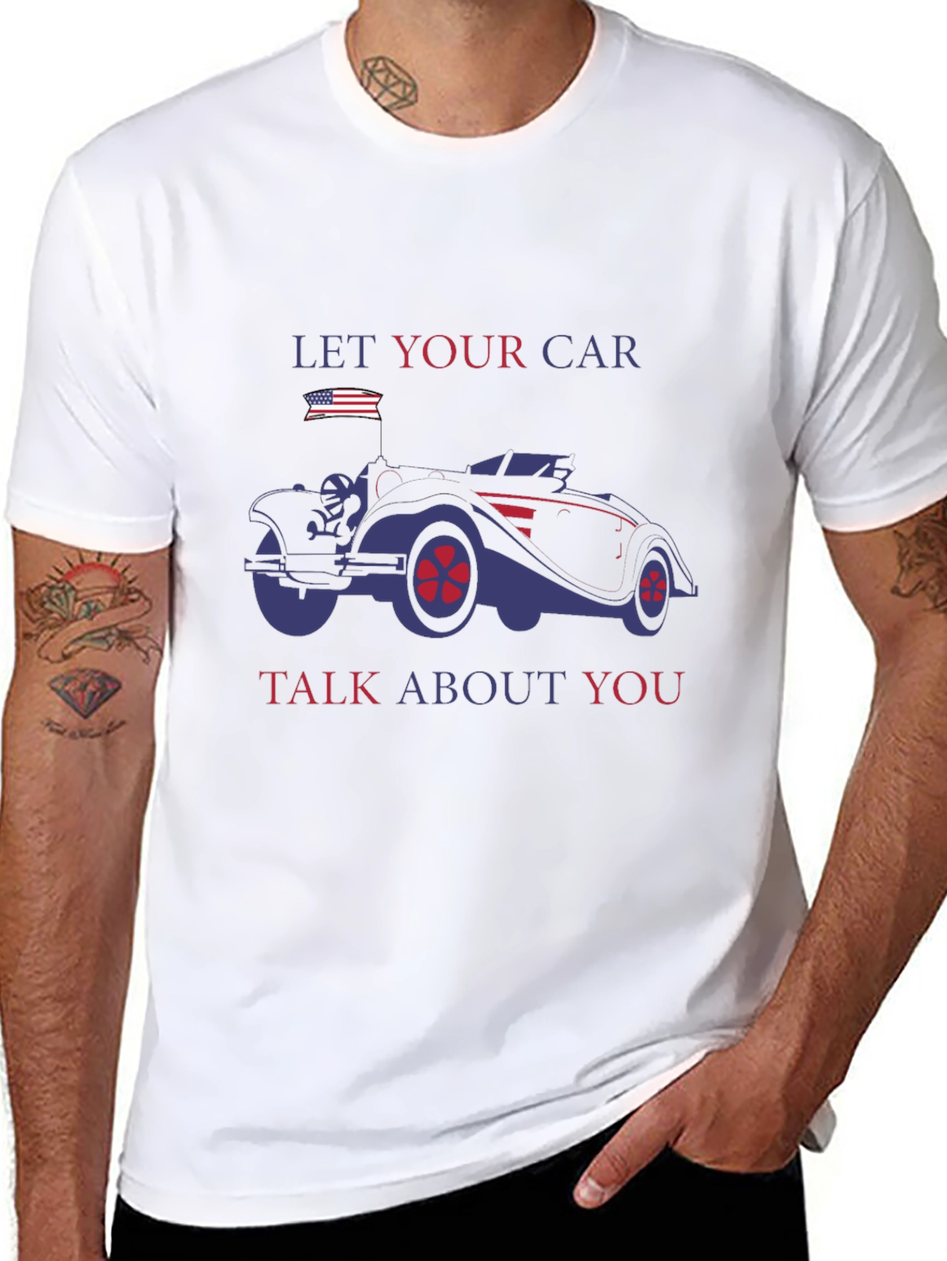 Let Your Car Talk About You Black T-Shirt
