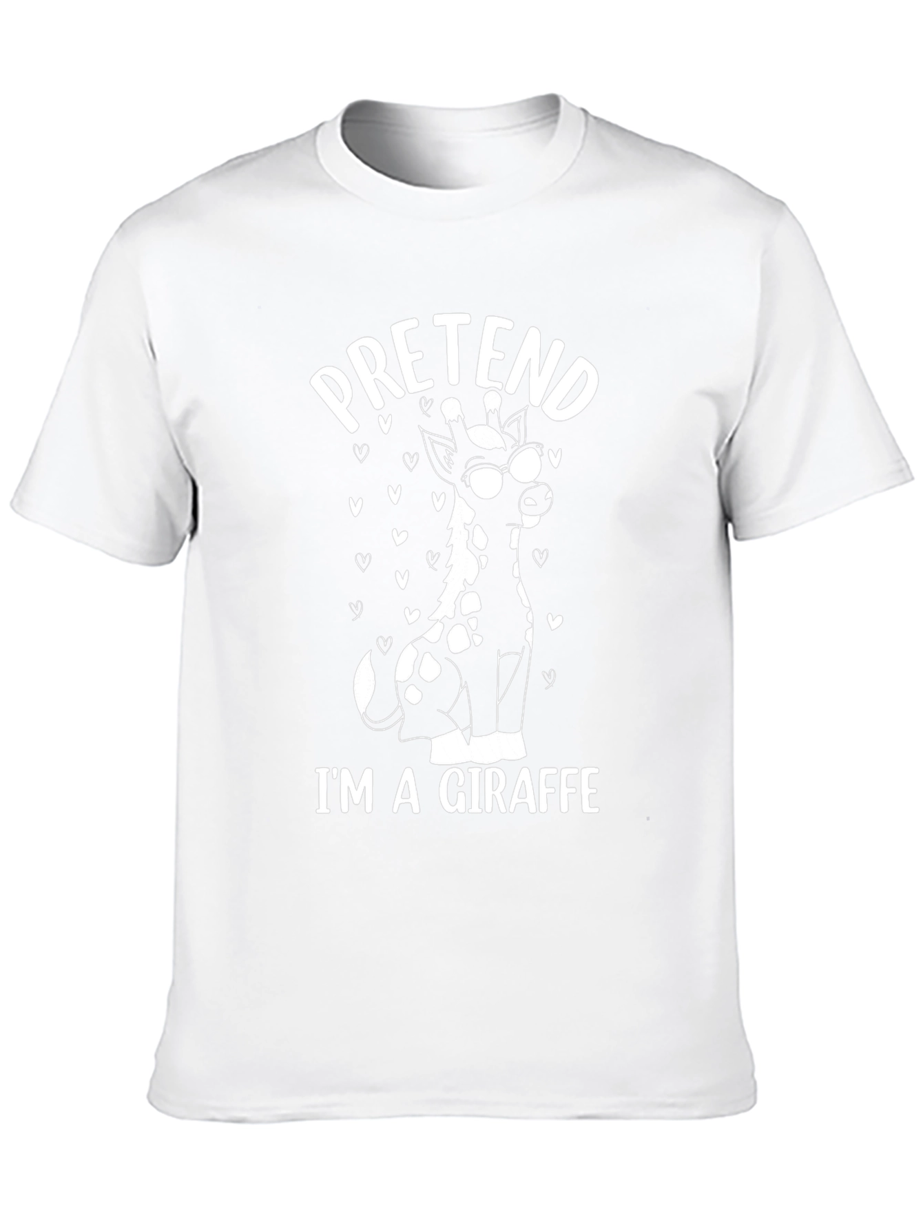 Pretend Im a Giraffe Tee - Funny Animal T-Shirt