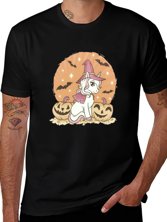 Halloween Unicorn Witch T-Shirt