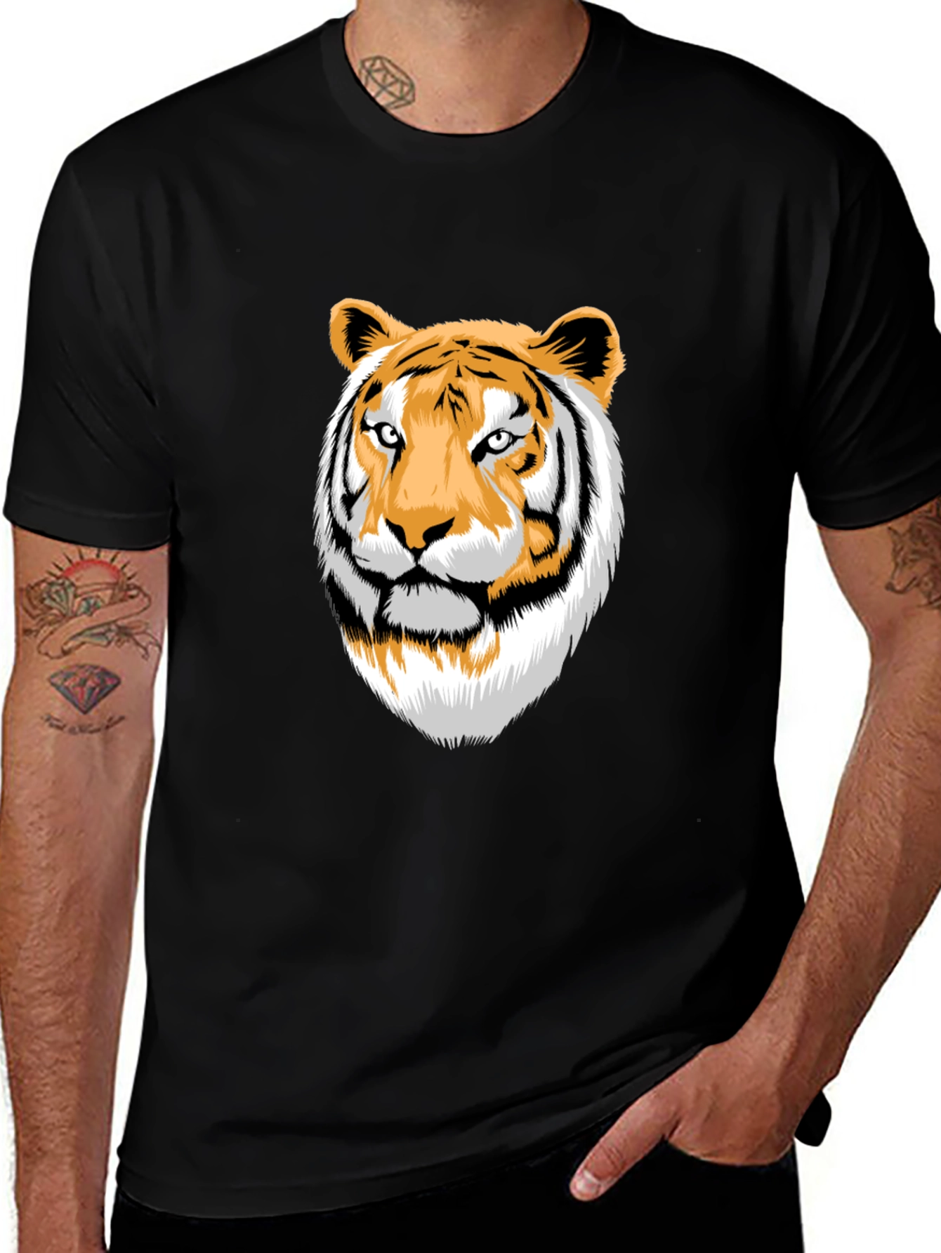 Tiger Graphic T-Shirt - Bold Animal Print Tee