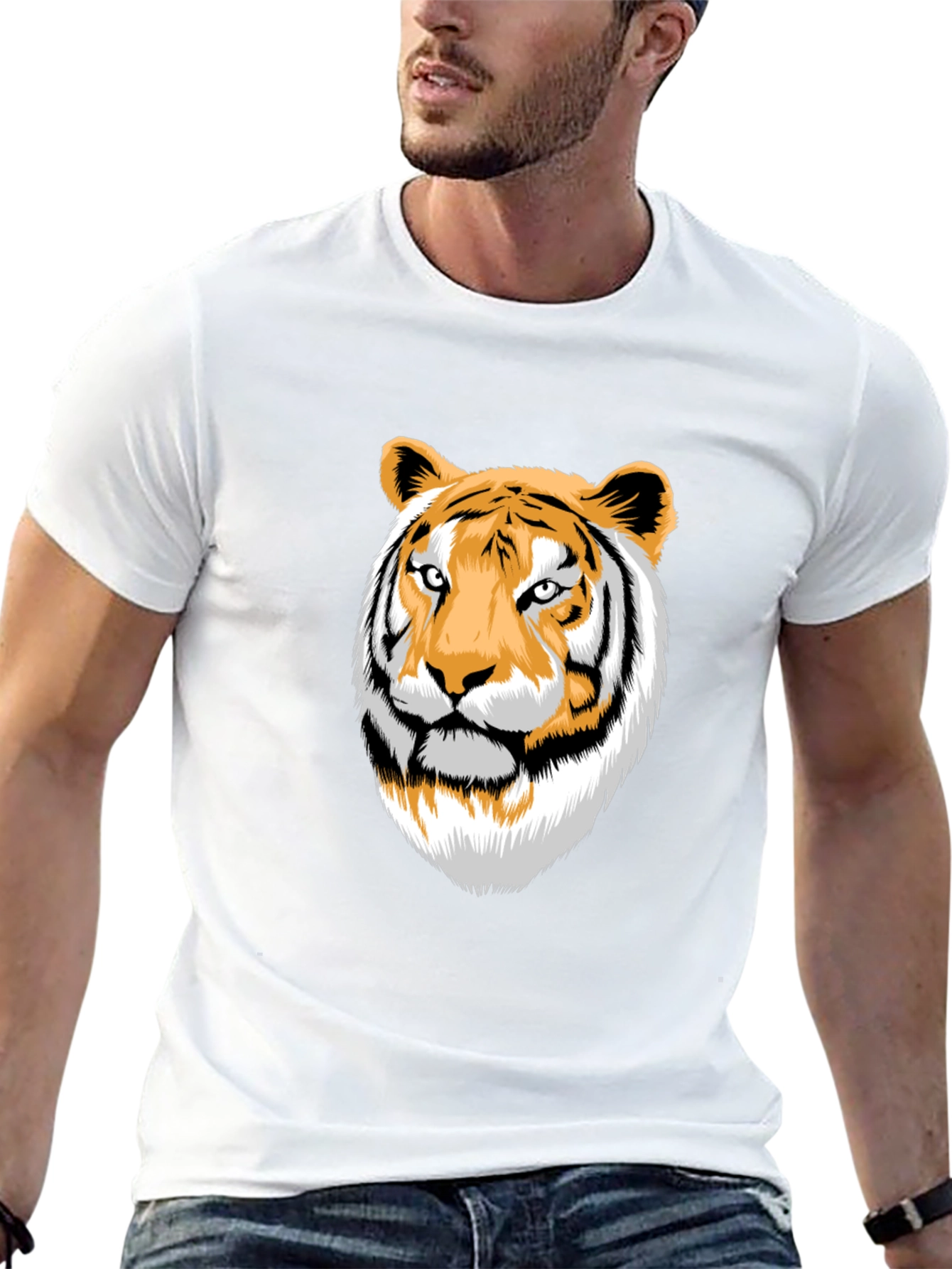 Tiger Graphic T-Shirt - Bold Animal Print Tee