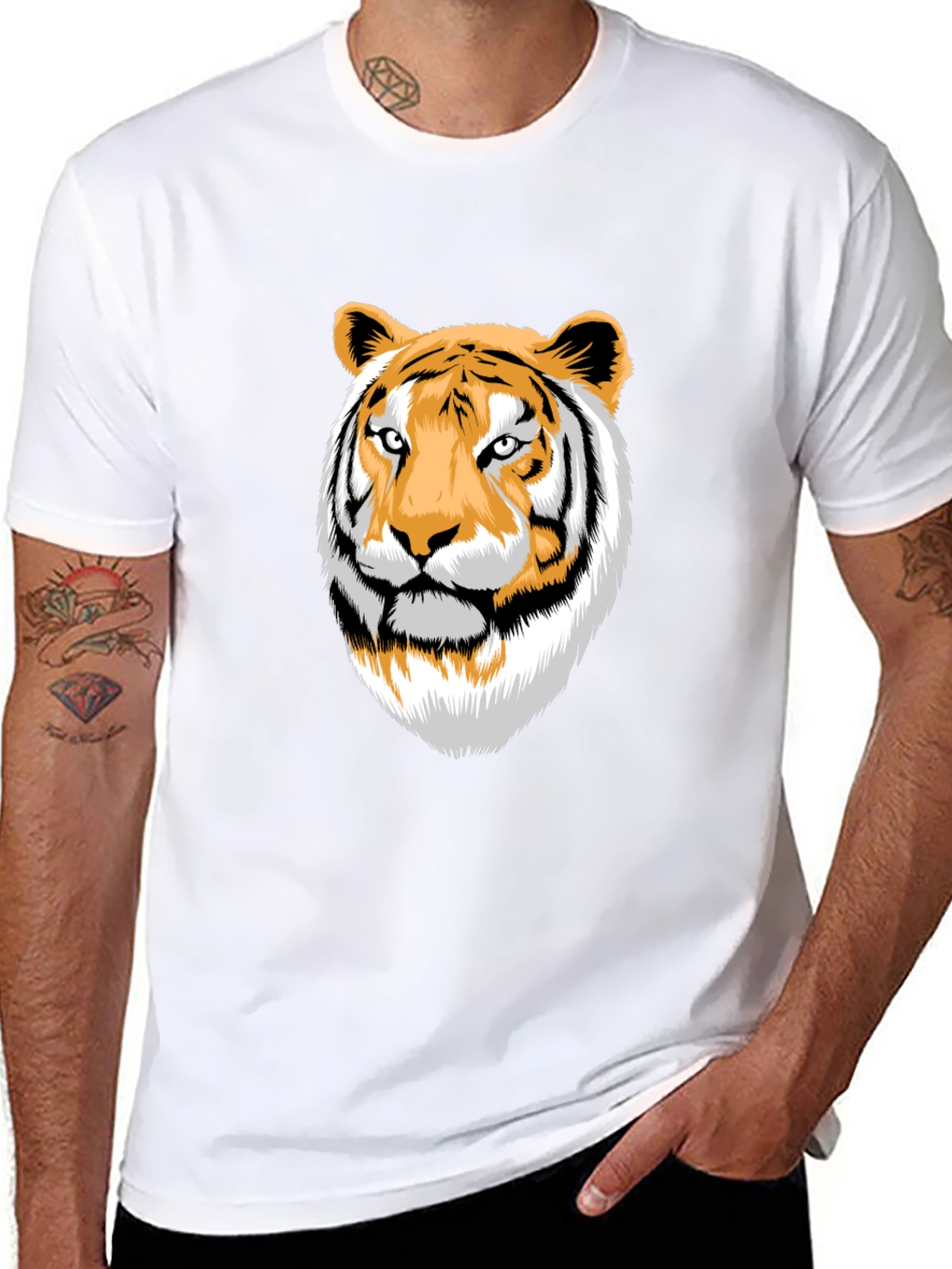 Tiger Graphic T-Shirt - Bold Animal Print Tee