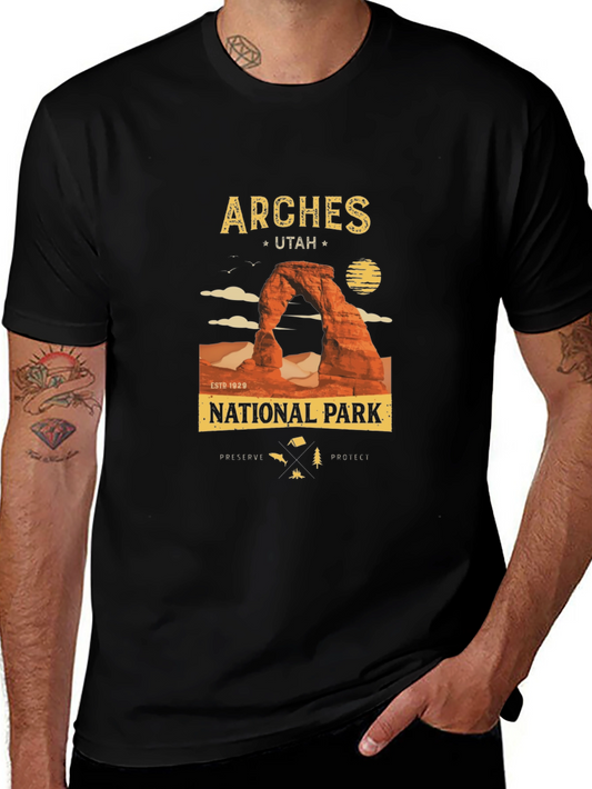 Arches National Park Black T-Shirt