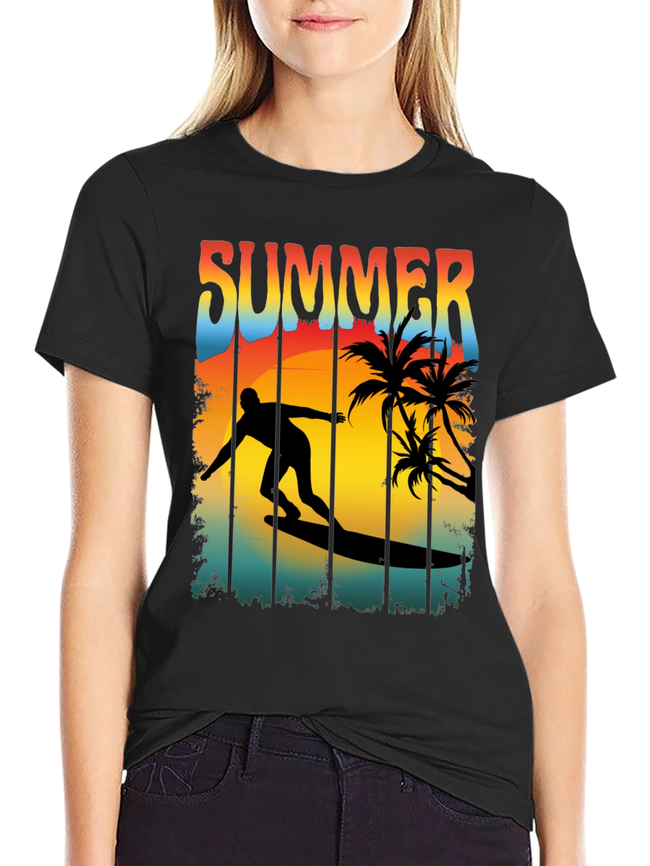 Summer Surfing T-Shirt - Beach Vacation Vibes