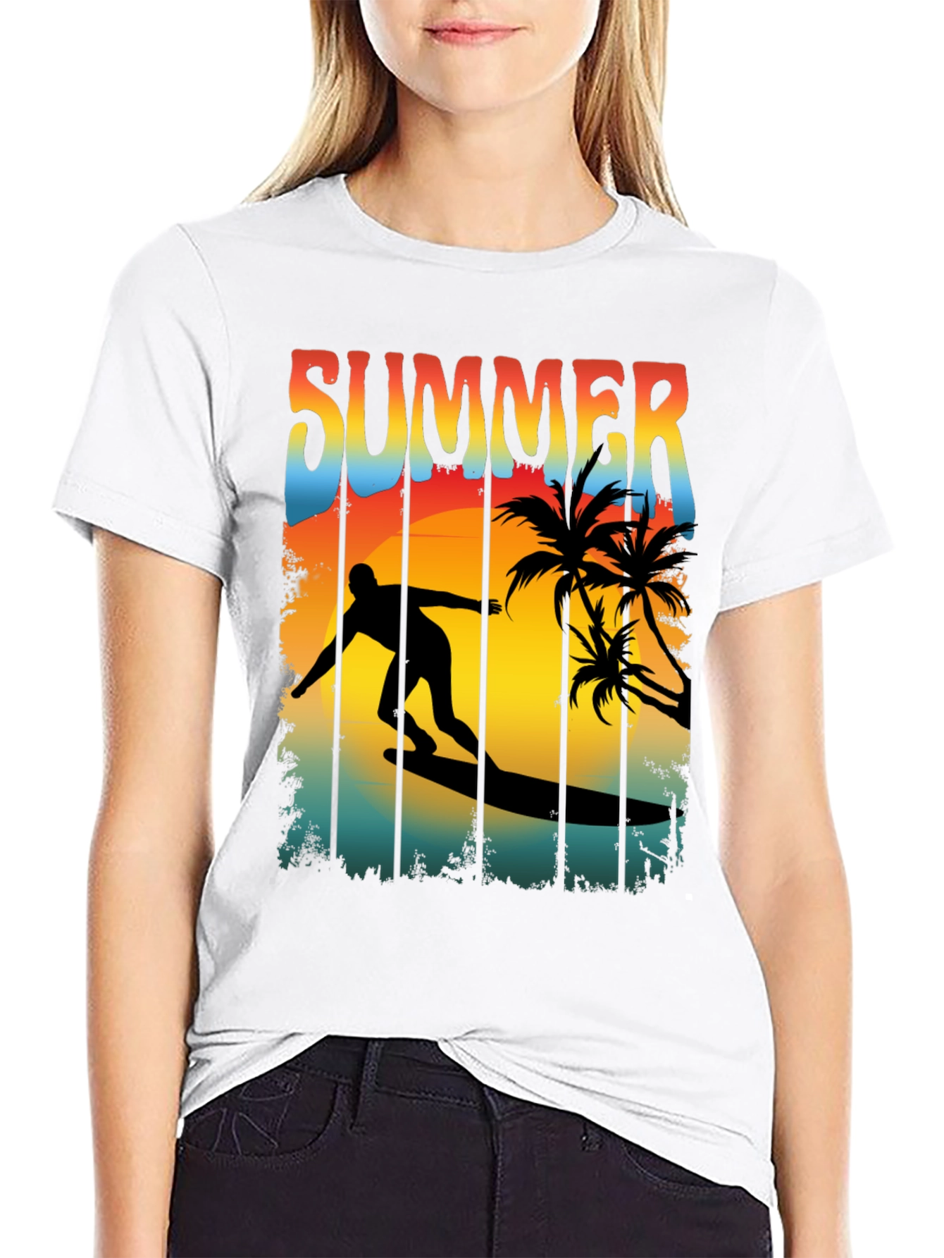 Summer Surfing T-Shirt - Beach Vacation Vibes
