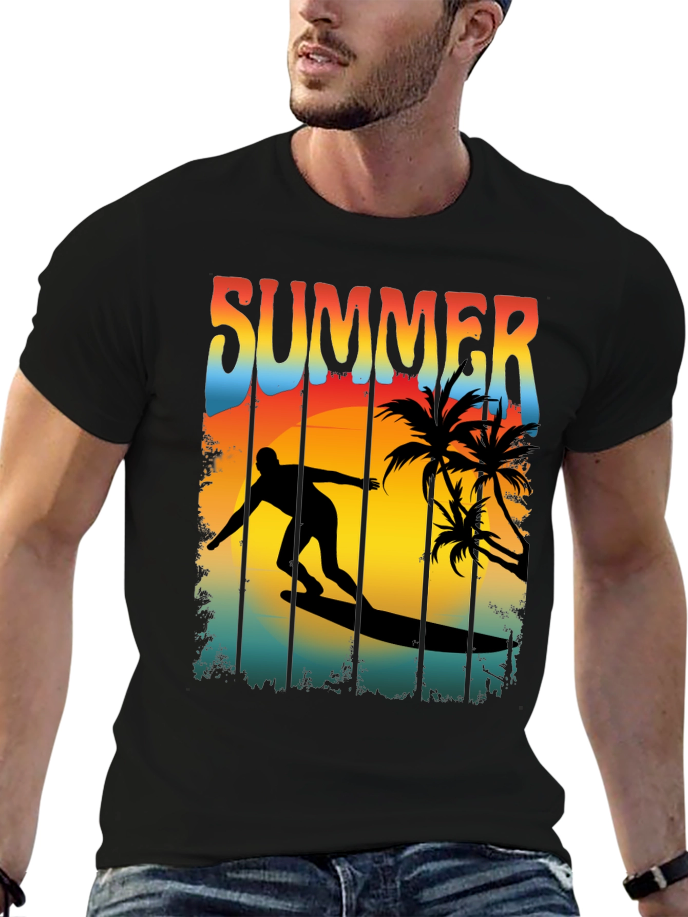 Summer Surfing T-Shirt - Beach Vacation Vibes
