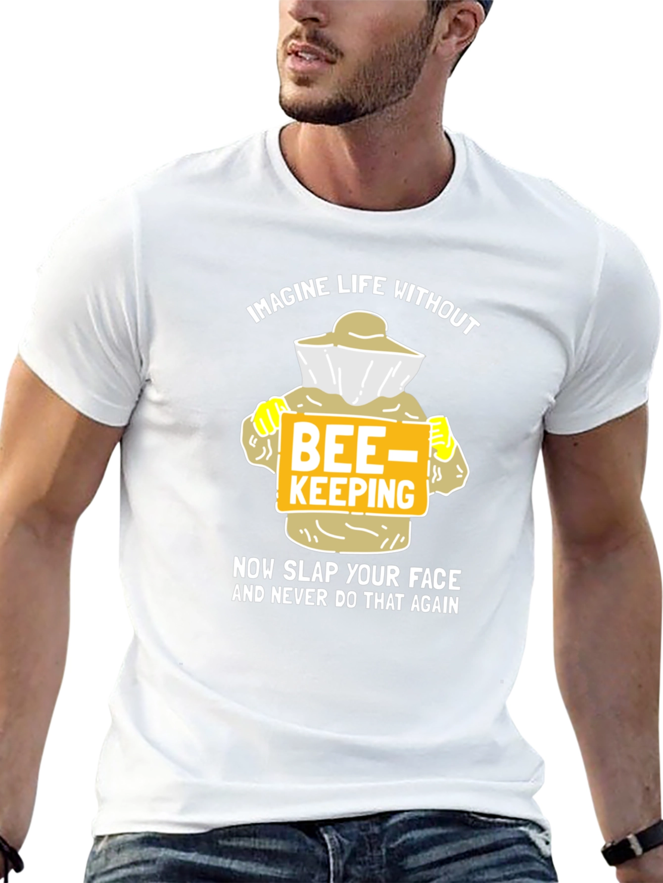 Funny Beekeeper T-Shirt - Imagine Life Without Beekeeping
