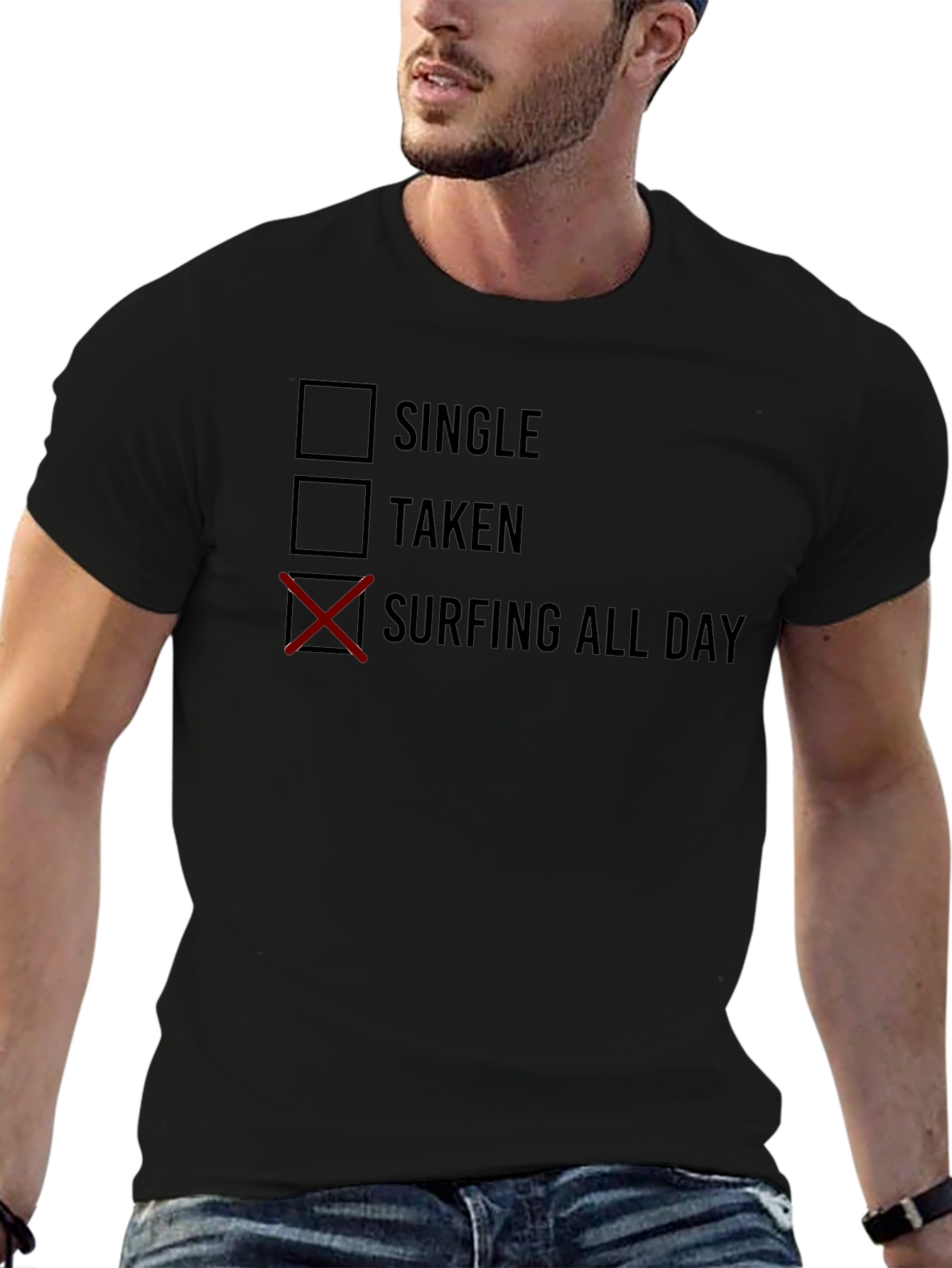 Surfing All Day T-Shirt - Single Taken Surfing Tee