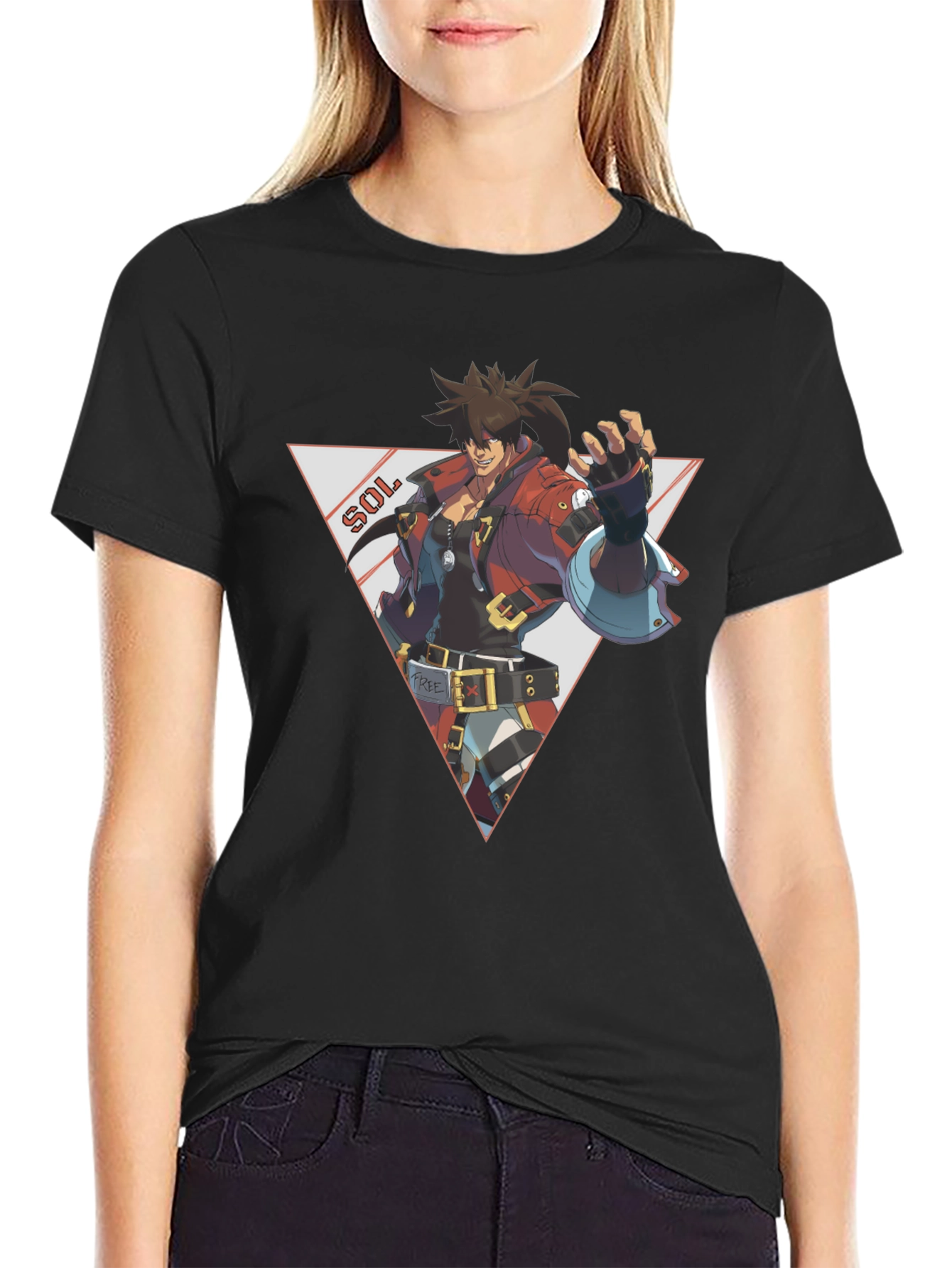 Sol Badguy Guilty Gear Strive Black T-Shirt