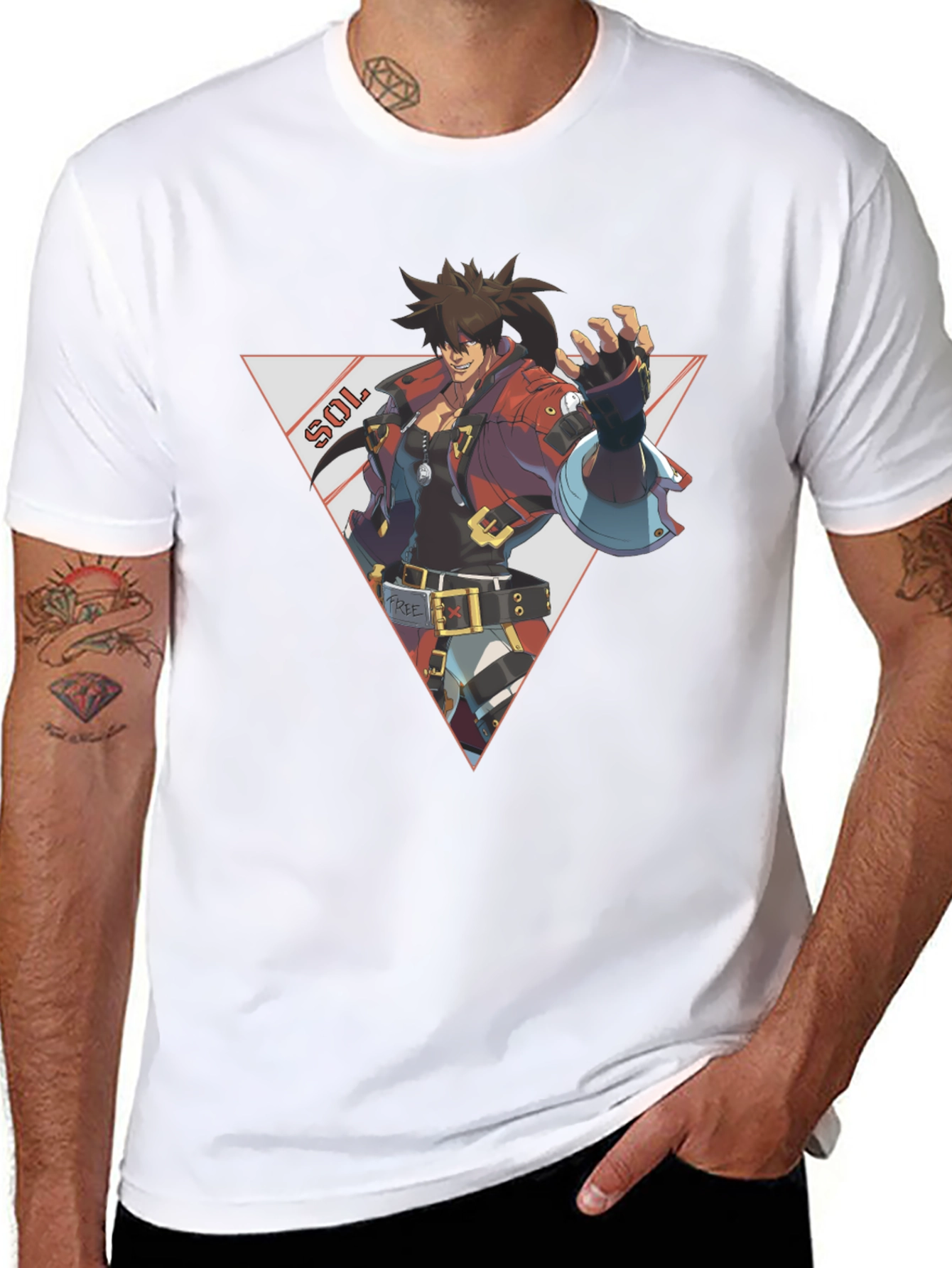Sol Badguy Guilty Gear Strive Black T-Shirt