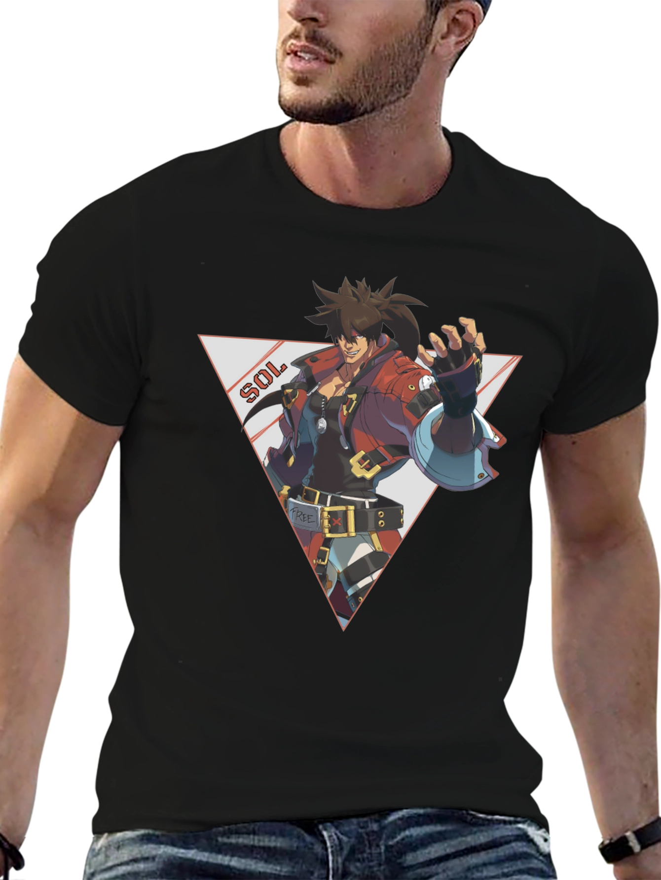 Sol Badguy Guilty Gear Strive Black T-Shirt