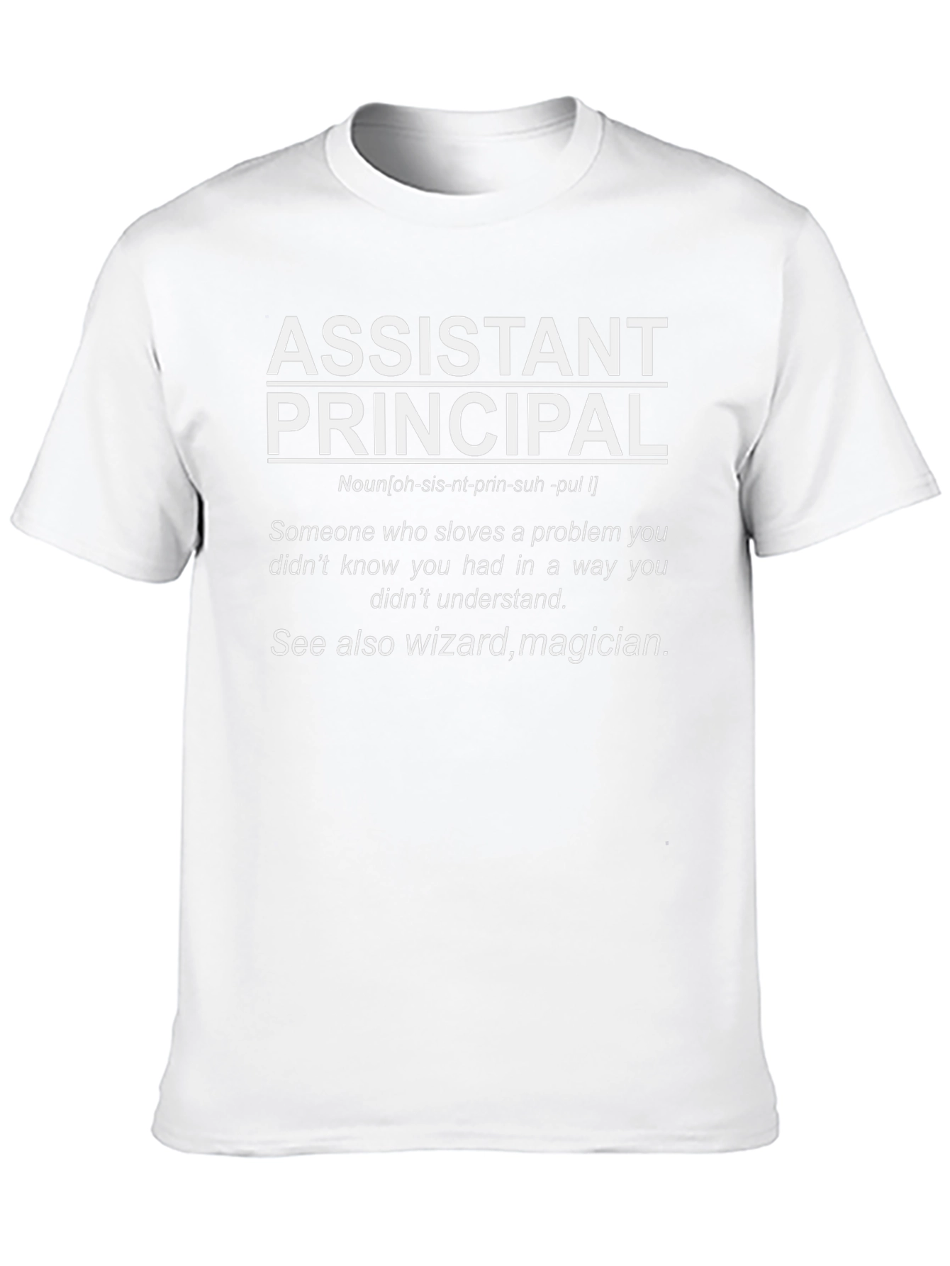 Assistant Principal Definition Black T-Shirt