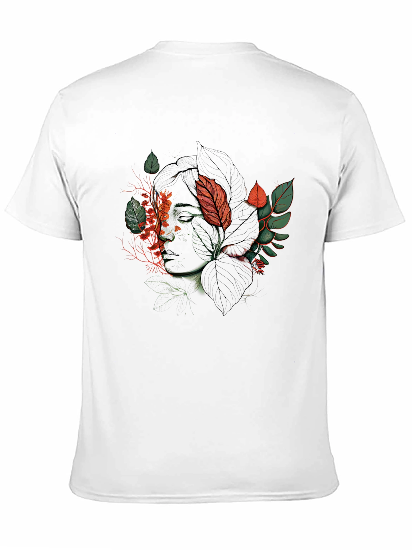 Botanical Portrait Graphic Tee - Stylish Comfort