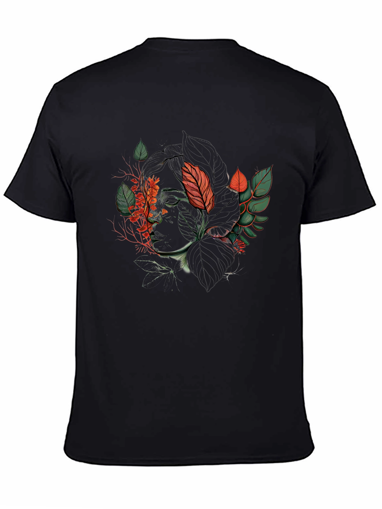 Botanical Portrait Graphic Tee - Stylish Comfort