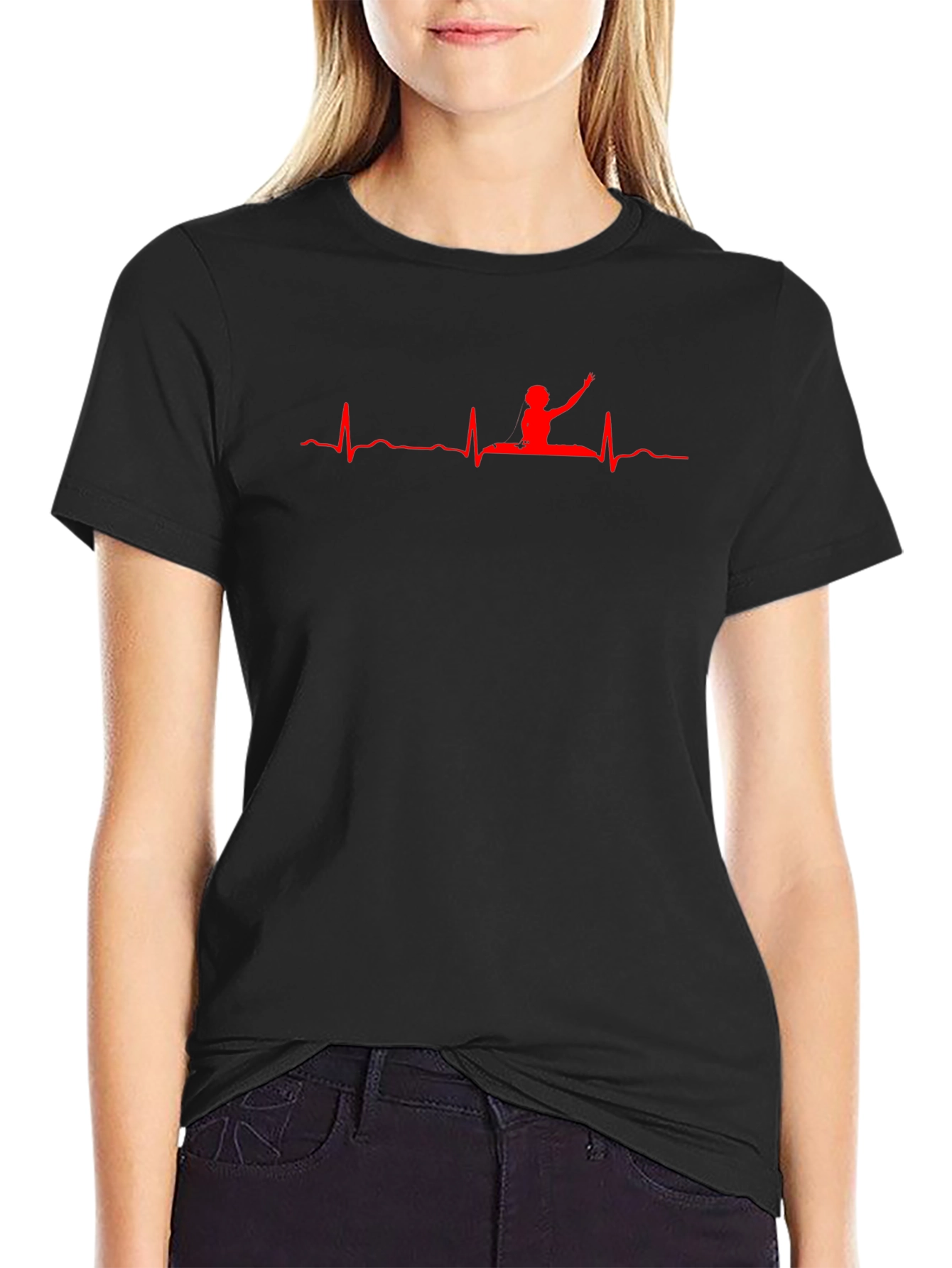Gymnast Heartbeat Graphic T-Shirt