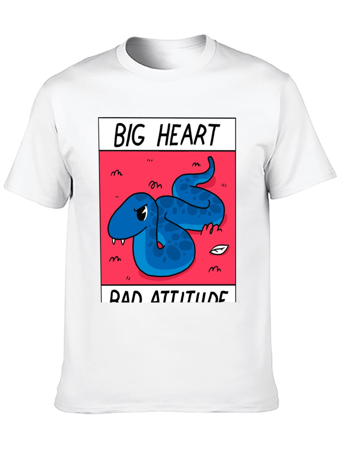 Big Heart Bad Attitude Graphic Tee - Black