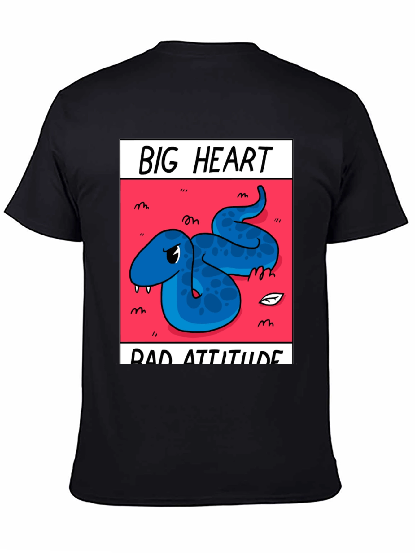 Big Heart Bad Attitude Graphic Tee - Black