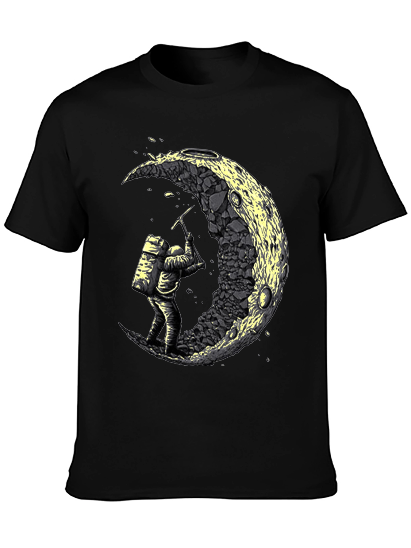 Astronaut Moon Mining Graphic Tee