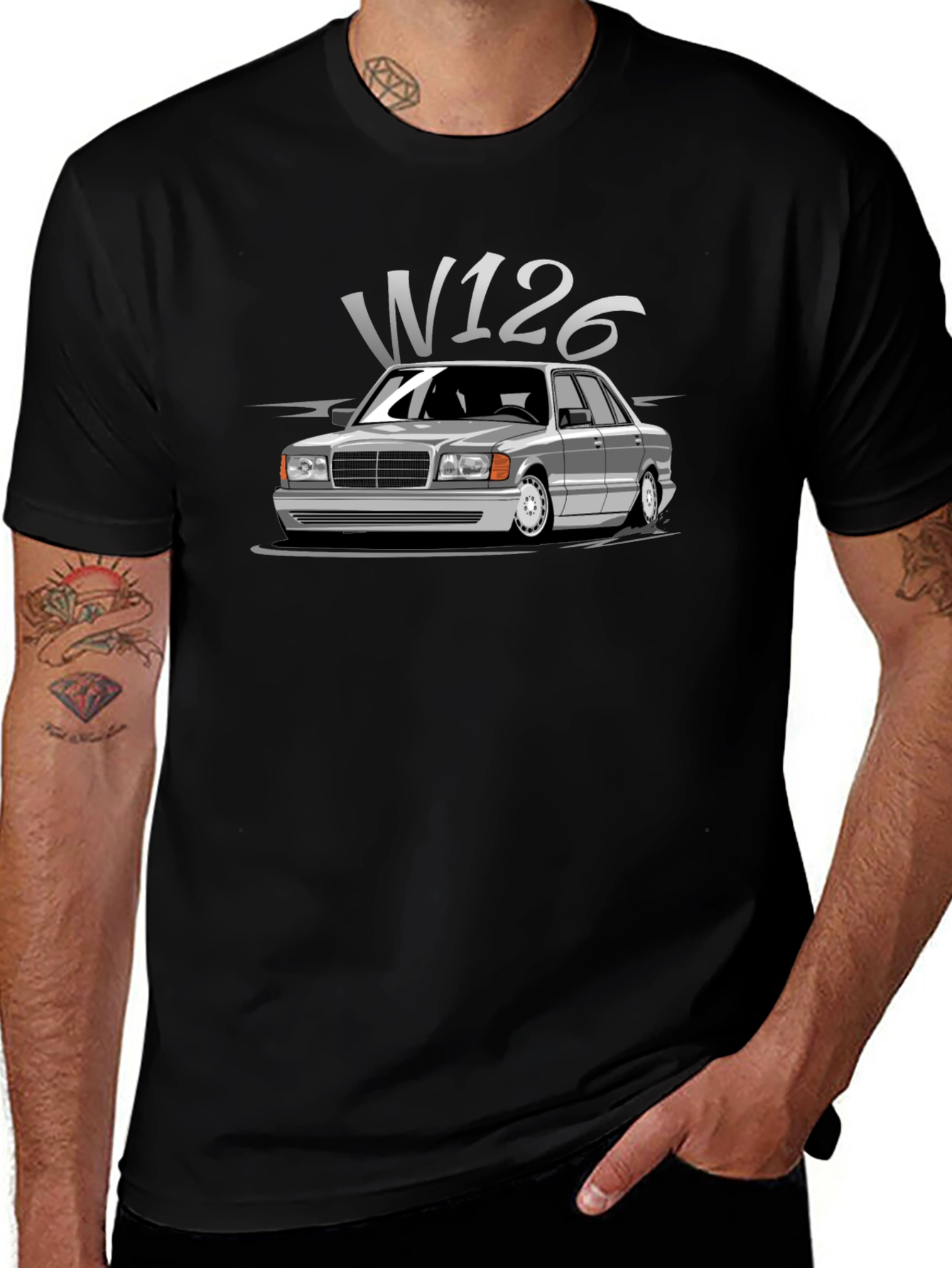 Classic Car W126 Graphic T-Shirt