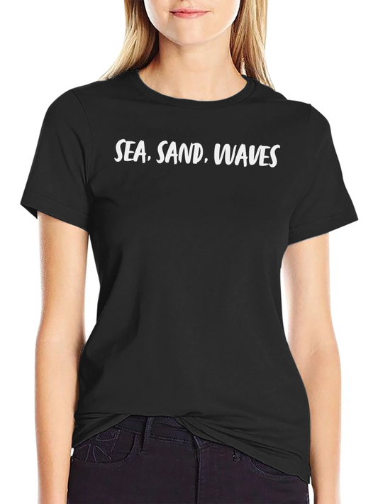Sea Sand Waves Graphic T-Shirt