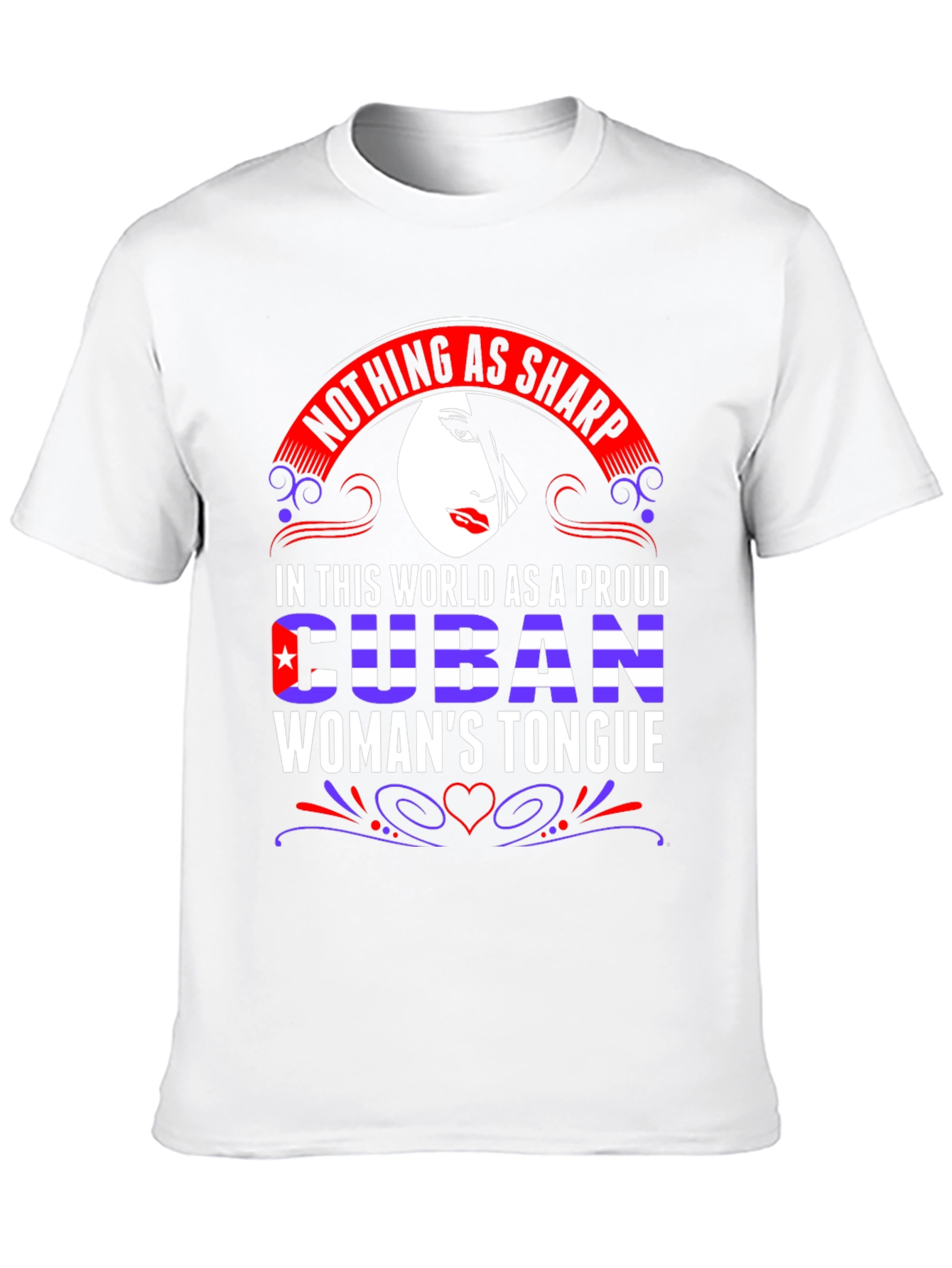 Proud Cuban Womans Tongue Graphic Tee