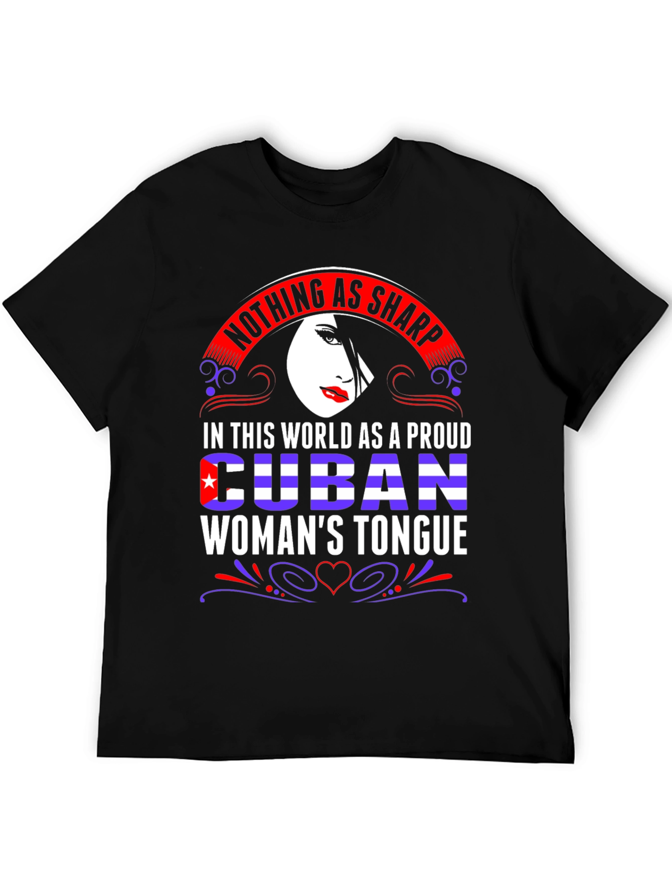 Proud Cuban Womans Tongue Graphic Tee