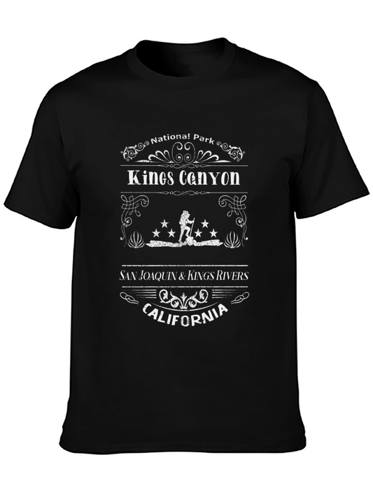 Kings Canyon National Park Black T-Shirt