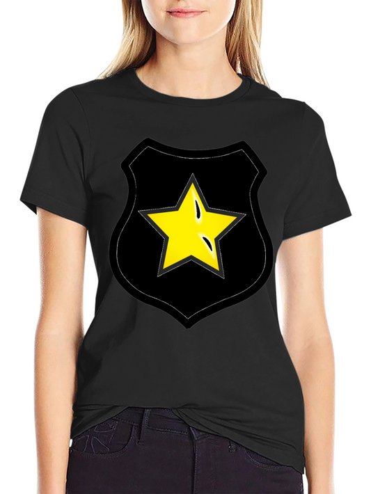 Star Badge Graphic Tee - Black