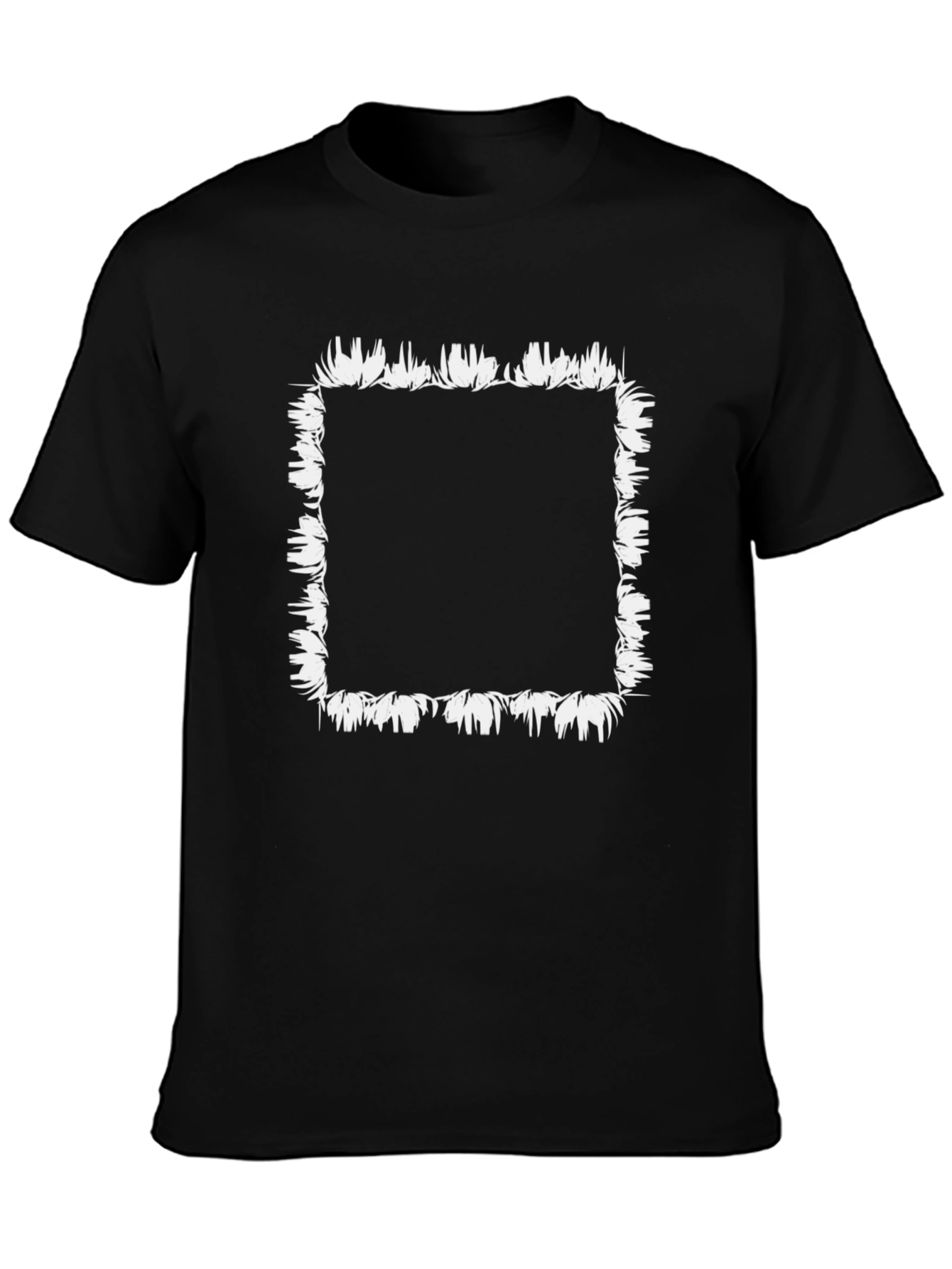 Edgy Abstract Floral Square Tee