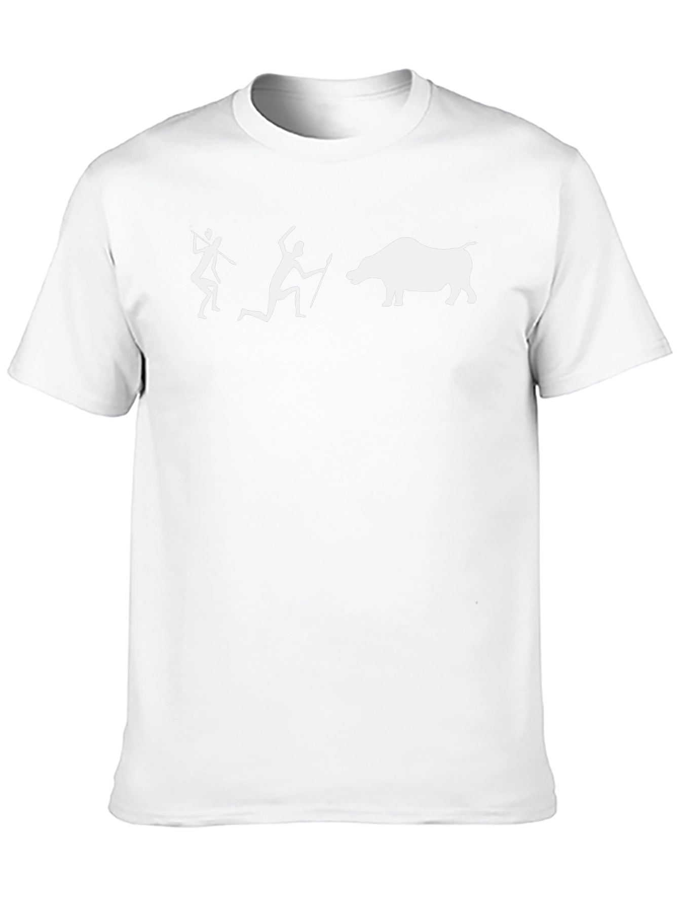 Caveman Hunting T-Shirt - Novelty Graphic Tee