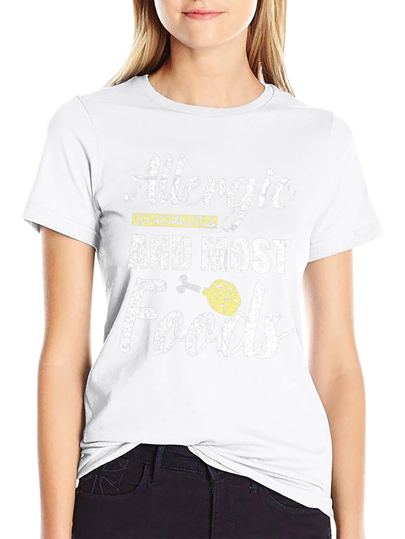 Allergic to Mornings and Most Foods T-Shirt