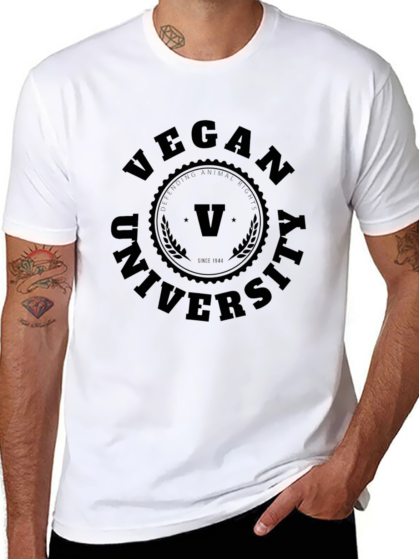 Vegan University T-Shirt - Animal Rights Activist Tee