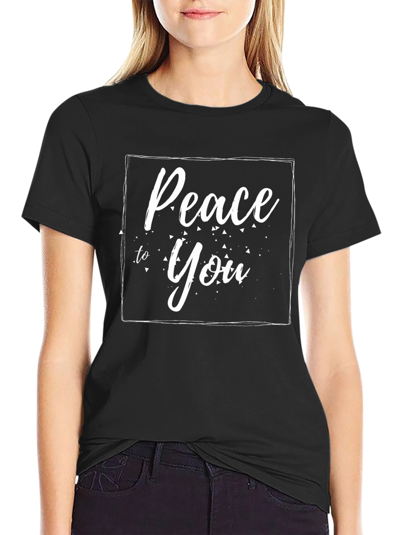 Peace to You Graphic Tee - Black
