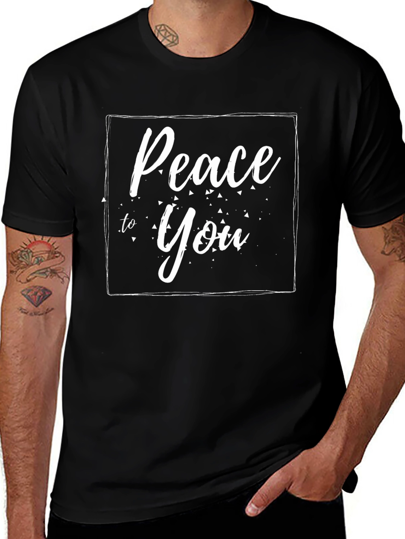 Peace to You Graphic Tee - Black
