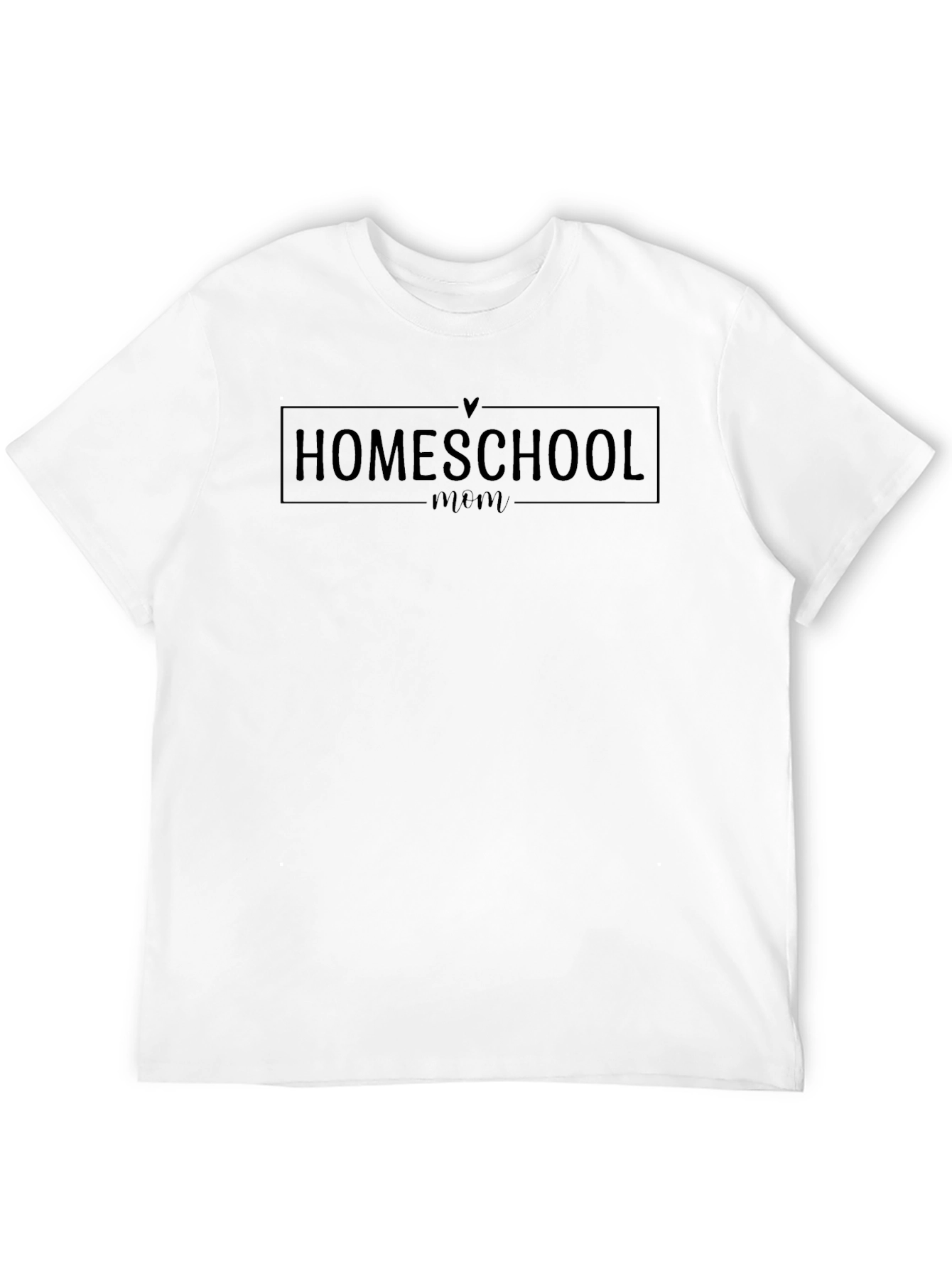 Homeschool Mom Graphic Tee - Black Cotton T-Shirt