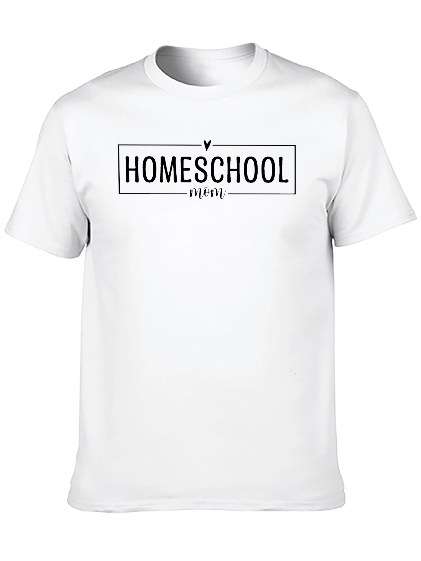 Homeschool Mom Graphic Tee - Black Cotton T-Shirt