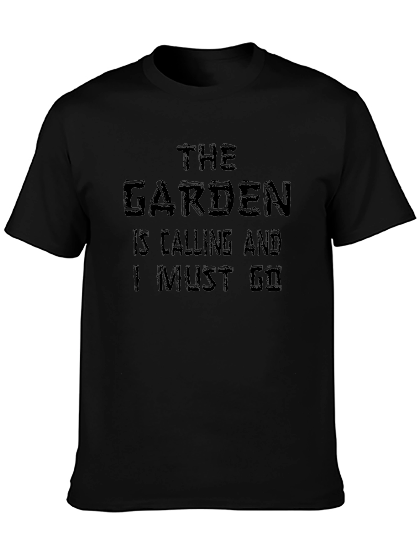 The Garden is Calling Black T-Shirt