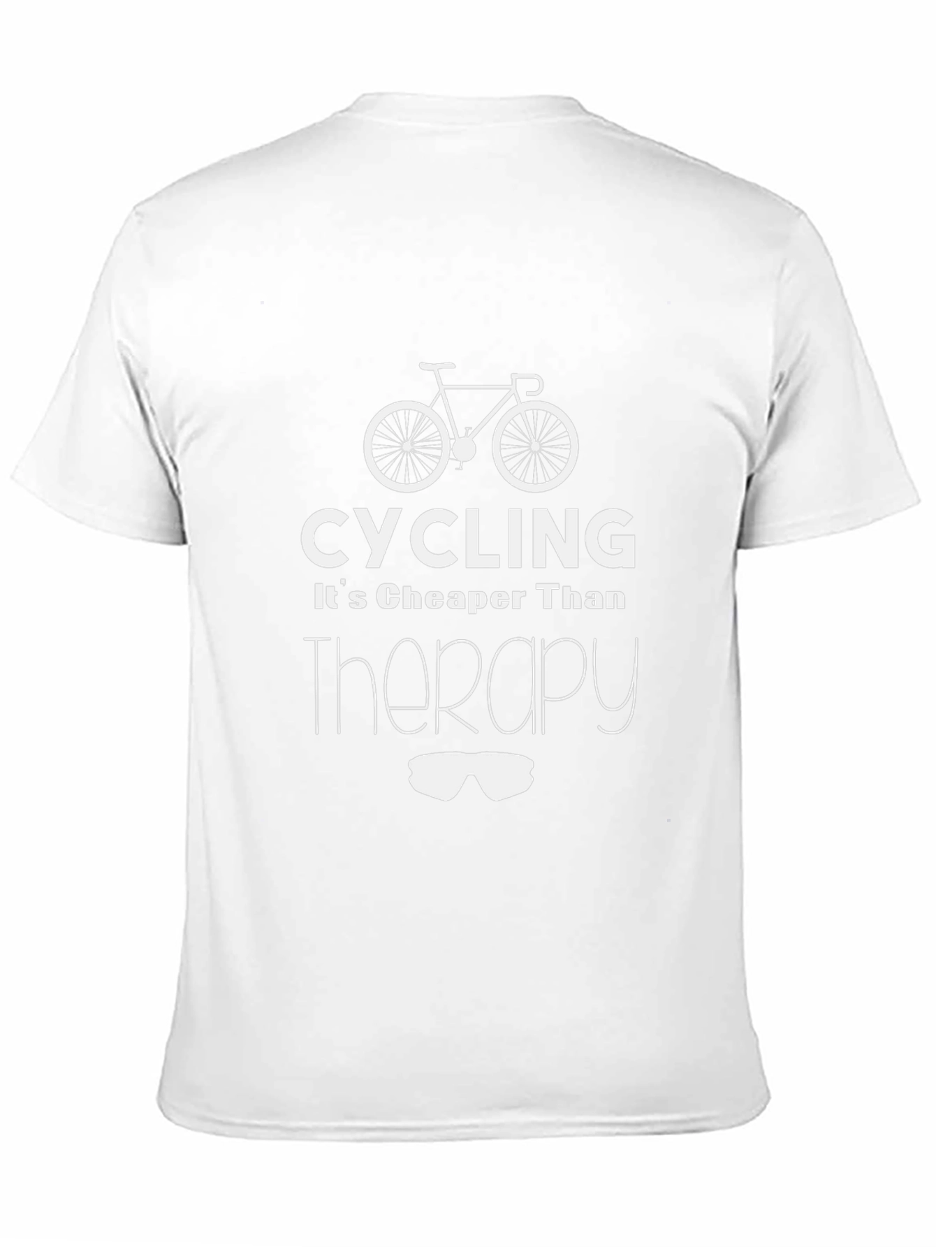 Cycling Cheaper Than Therapy Black Graphic Tee