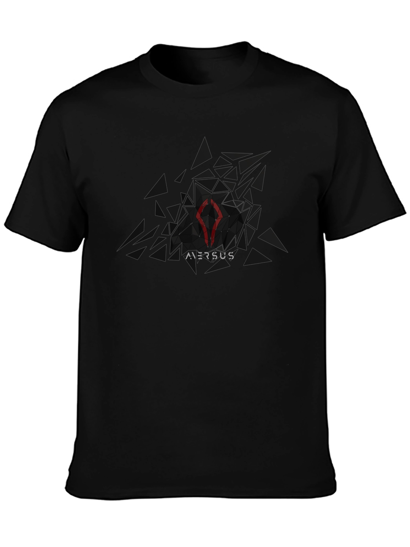 Mens Black Graphic Tee - Versus Design
