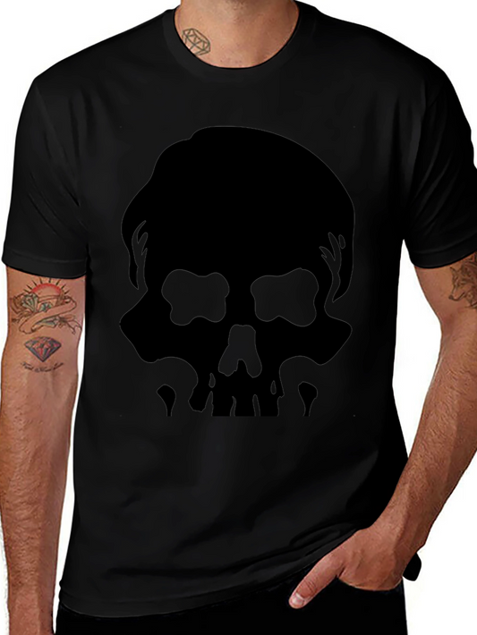 Skull Silhouette Graphic Tee - Mens