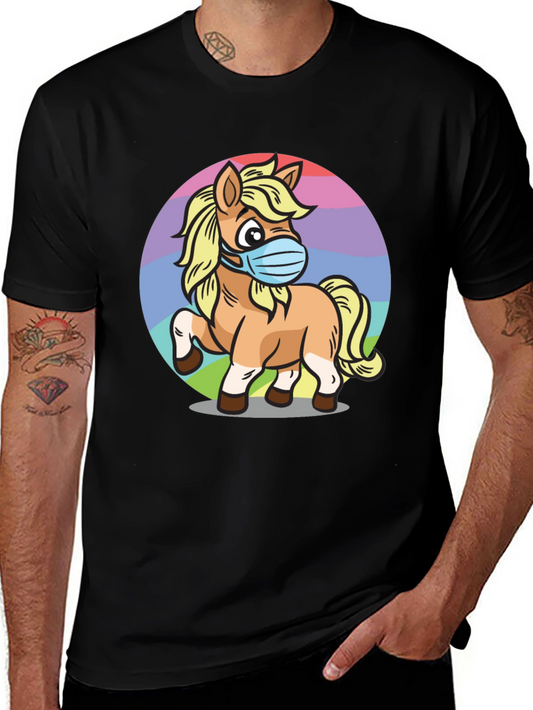 Masked Pony Graphic Tee - Stylish & Comfy