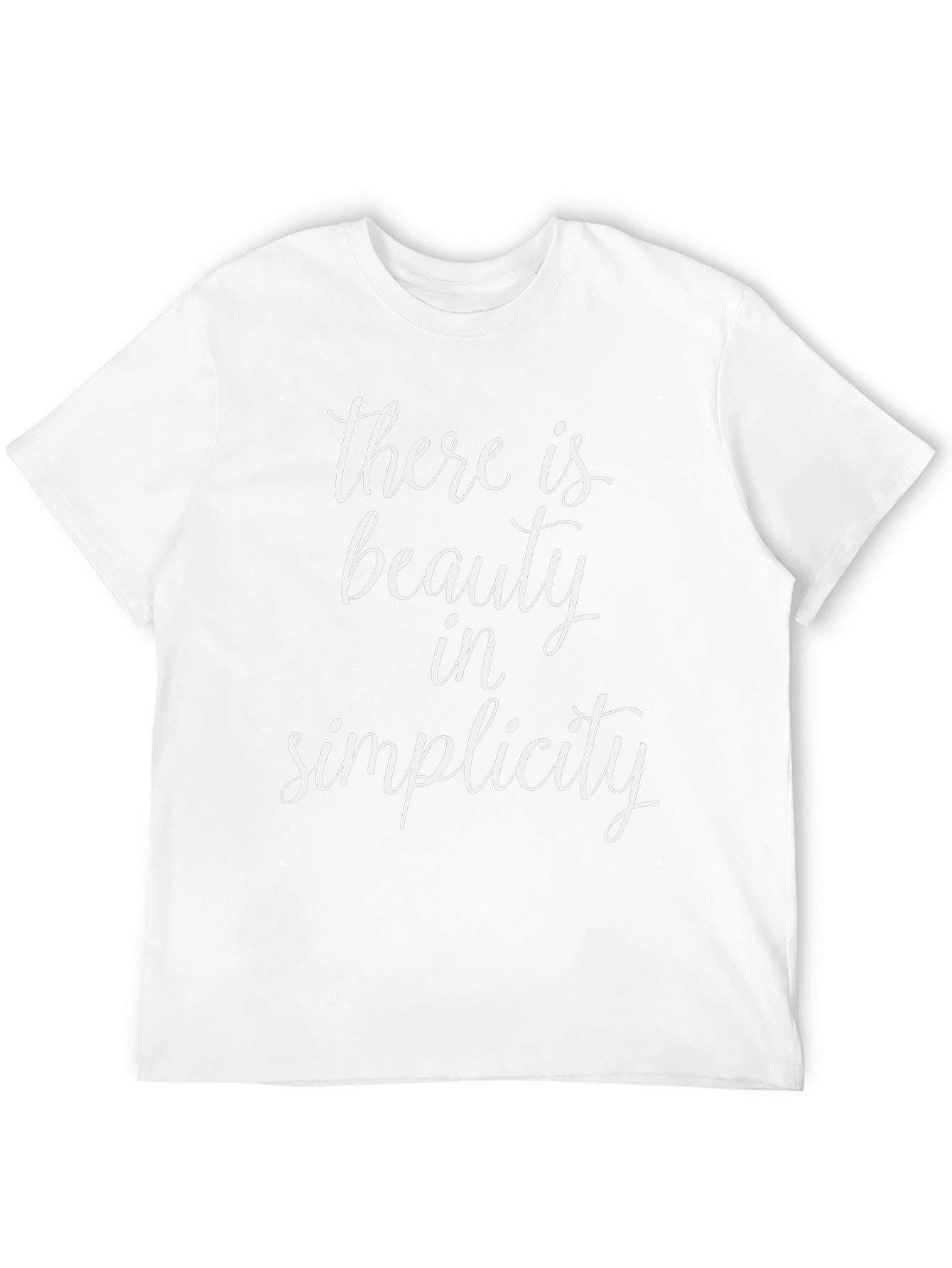 Beauty in Simplicity Graphic Tee - Black T-Shirt