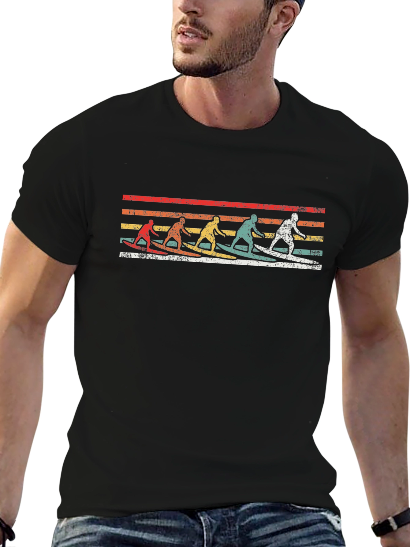 Retro Surfer Graphic T-Shirt