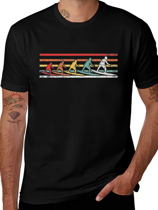 Retro Surfer Graphic T-Shirt