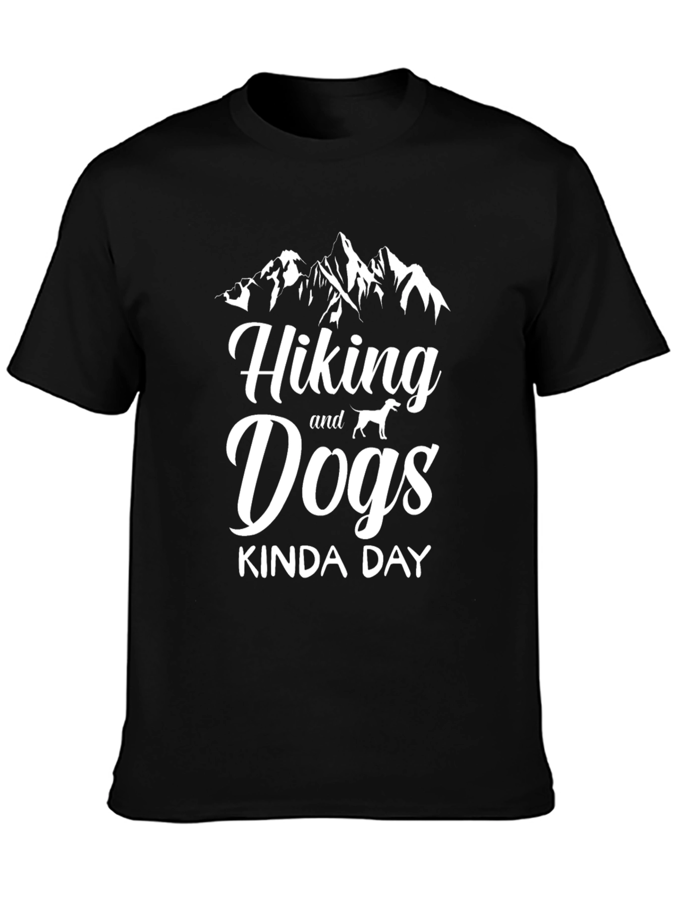 Hiking and Dogs Kinda Day Graphic Tee
