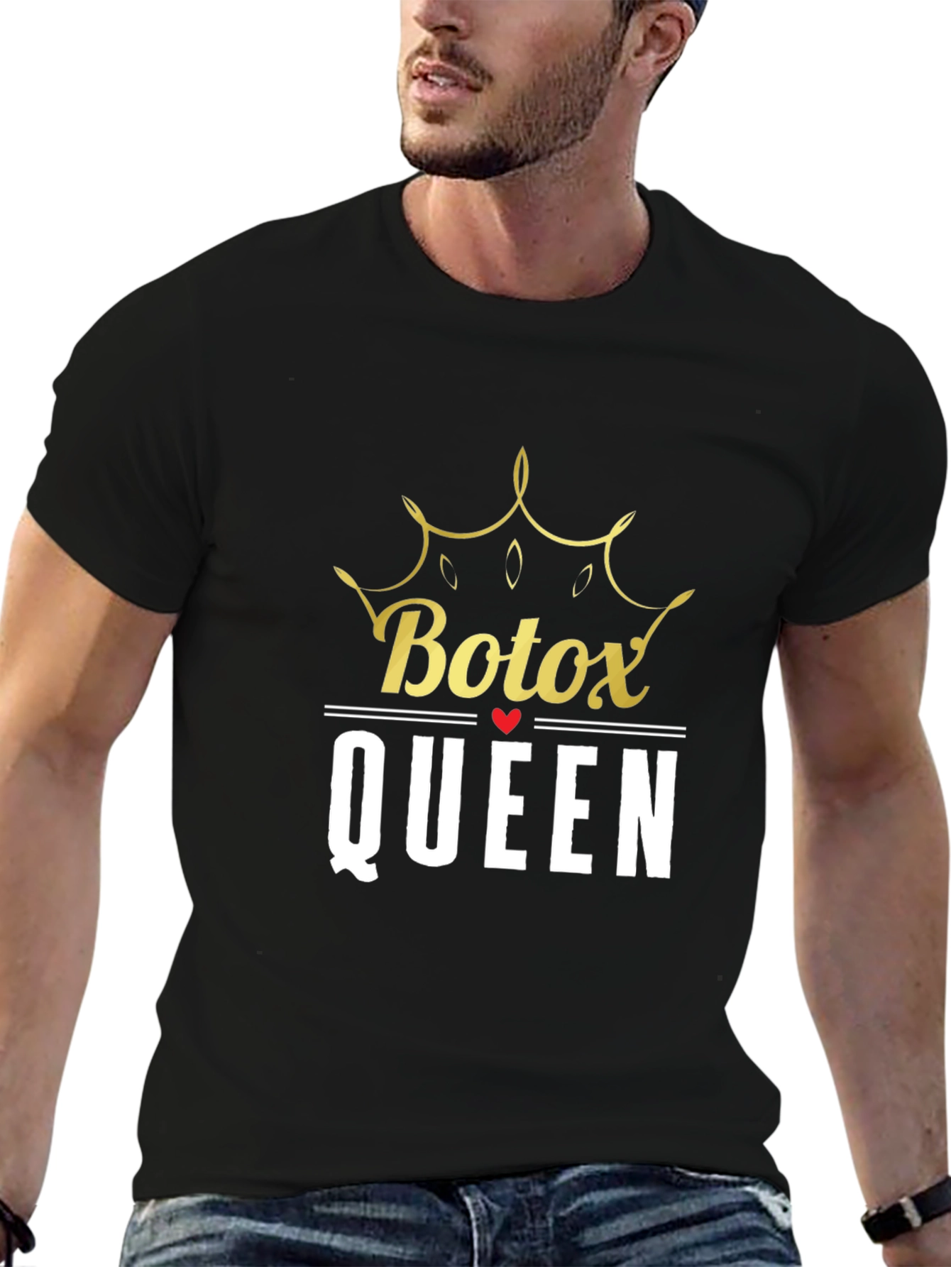 Botox Queen Graphic Tee - Black Cotton T-Shirt